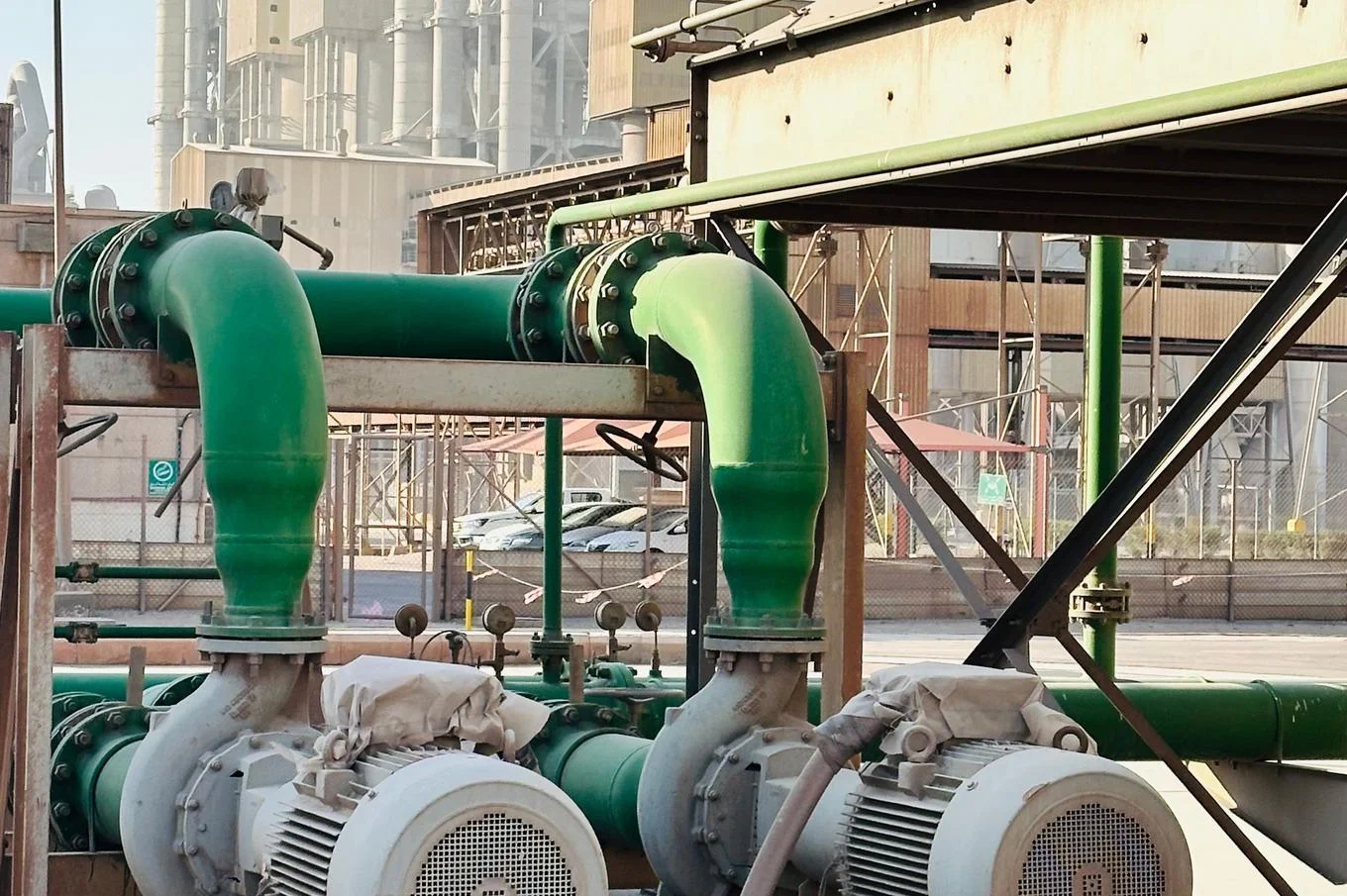 Industrial pump and motor equipment representing electromechanical export scope
